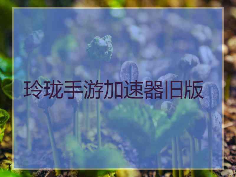 玲珑手游加速器旧版