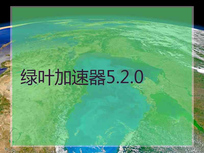 绿叶加速器5.2.0