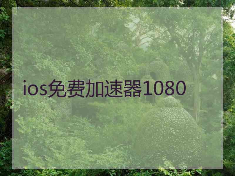 ios免费加速器1080