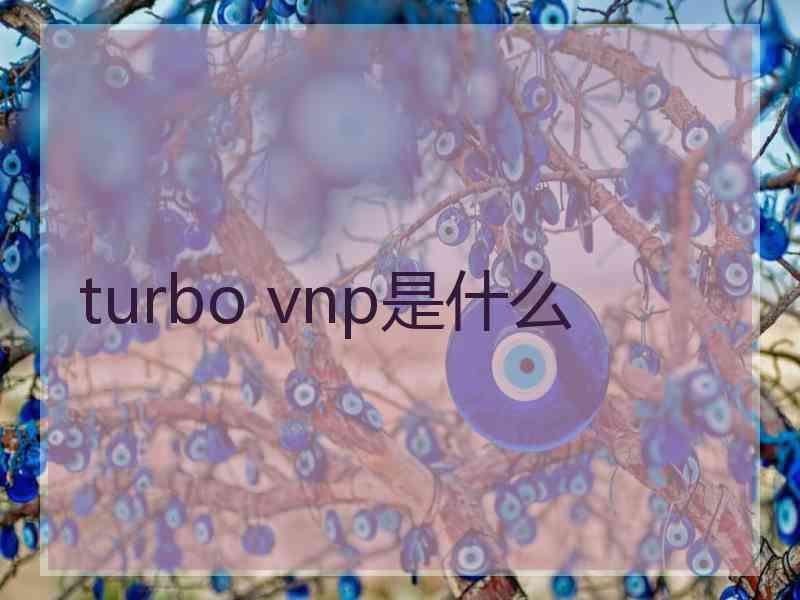 turbo vnp是什么