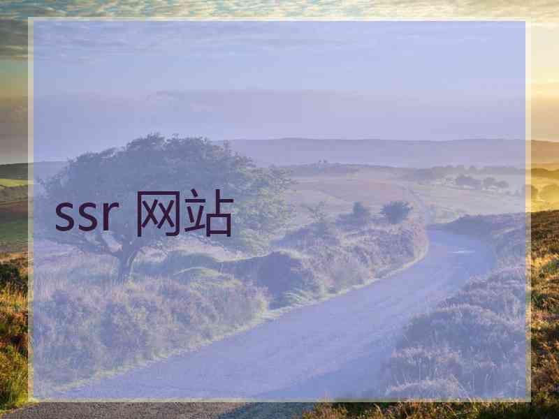 ssr 网站