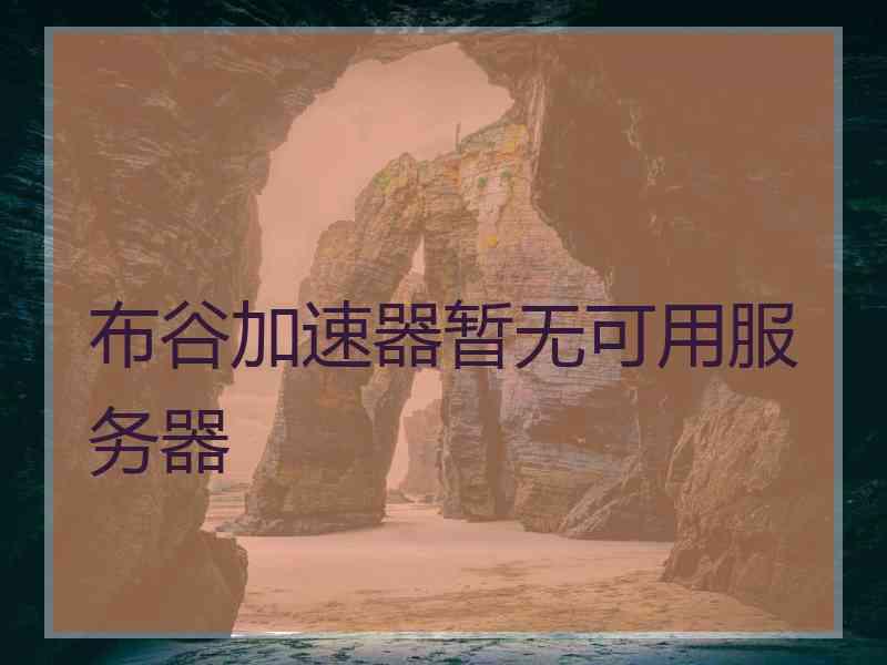 布谷加速器暂无可用服务器