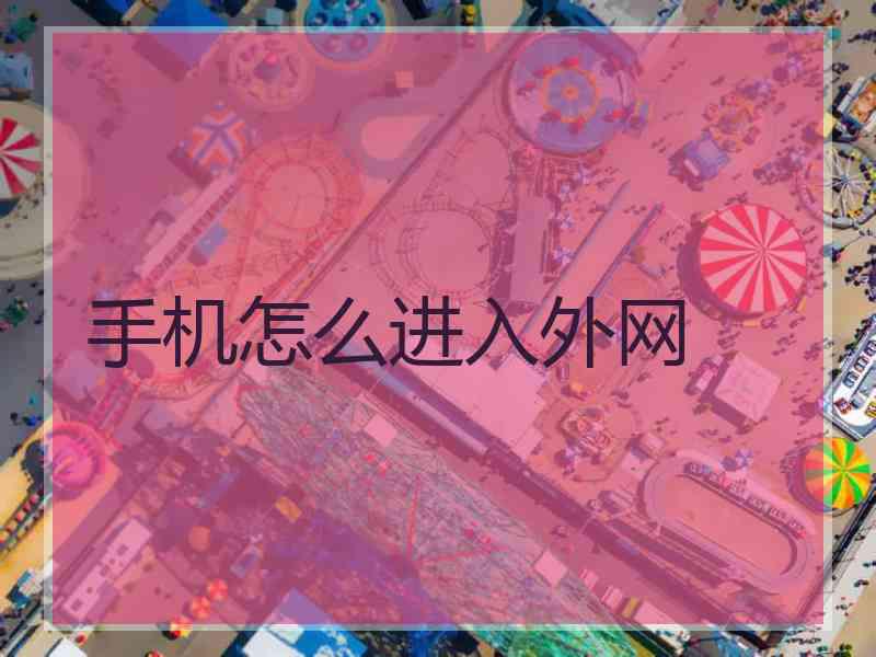 手机怎么进入外网