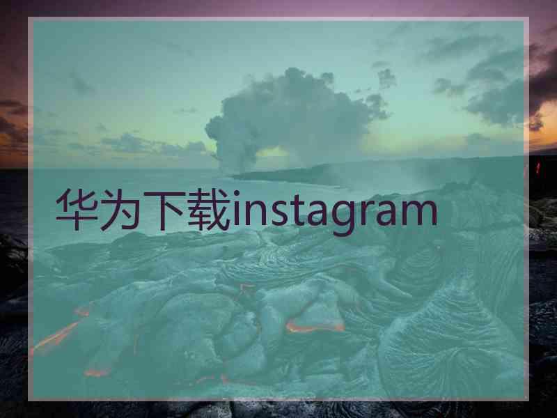华为下载instagram