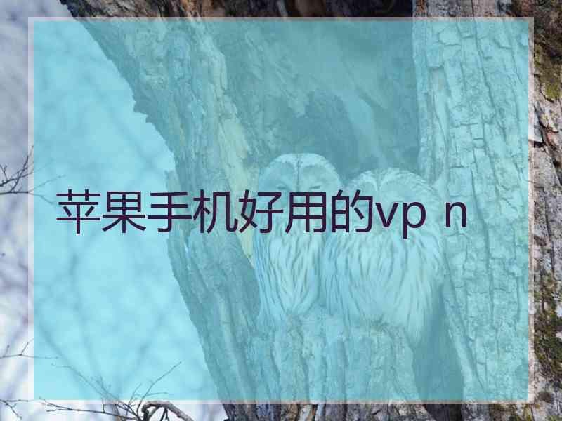 苹果手机好用的vp n