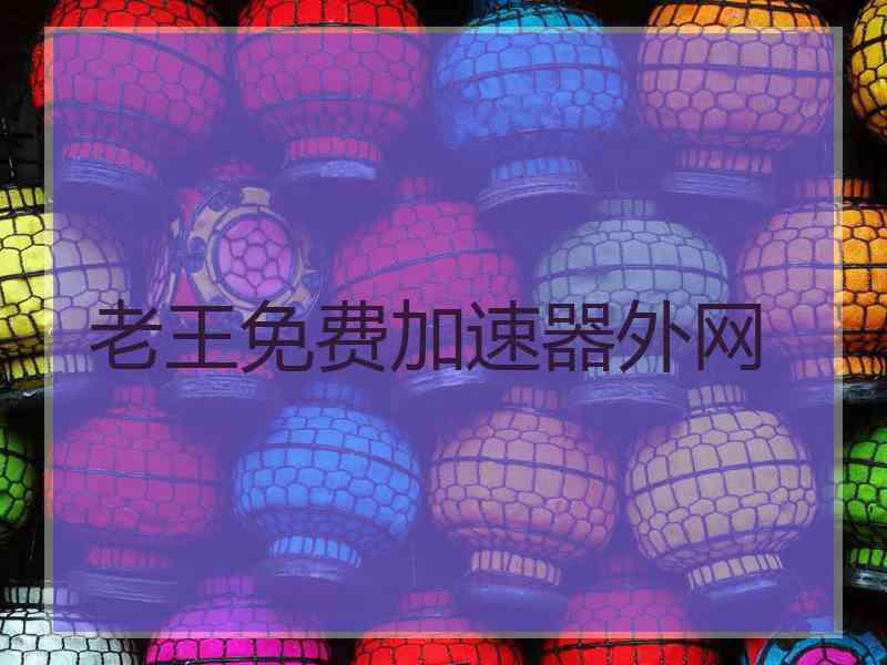 老王免费加速器外网