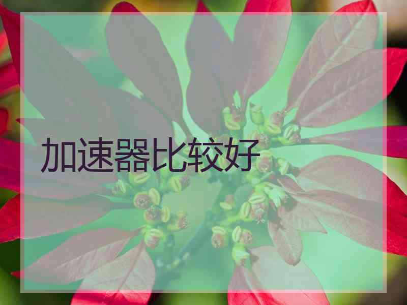 加速器比较好