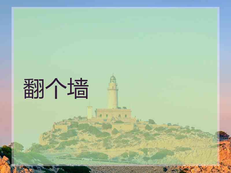 翻个墙
