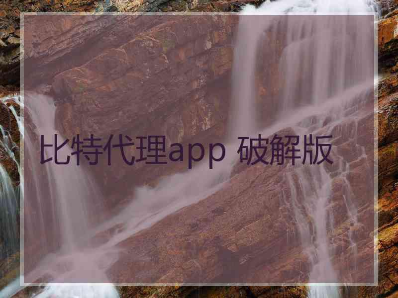 比特代理app 破解版