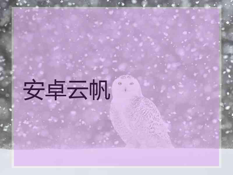 安卓云帆