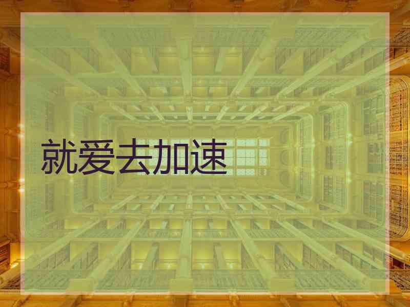 就爱去加速