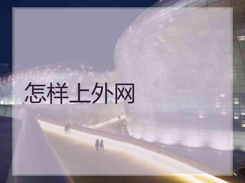 怎样上外网