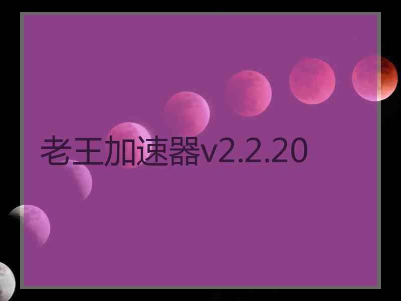 老王加速器v2.2.20