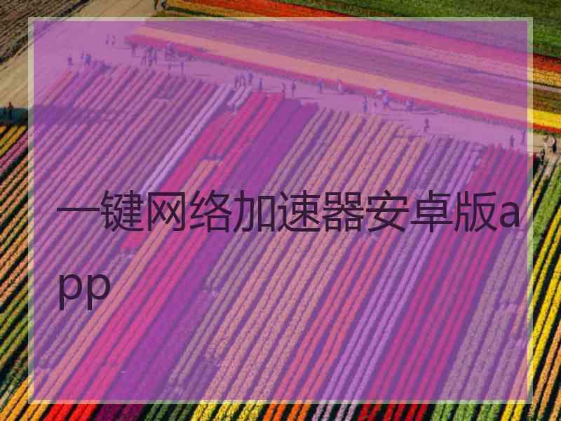 一键网络加速器安卓版app