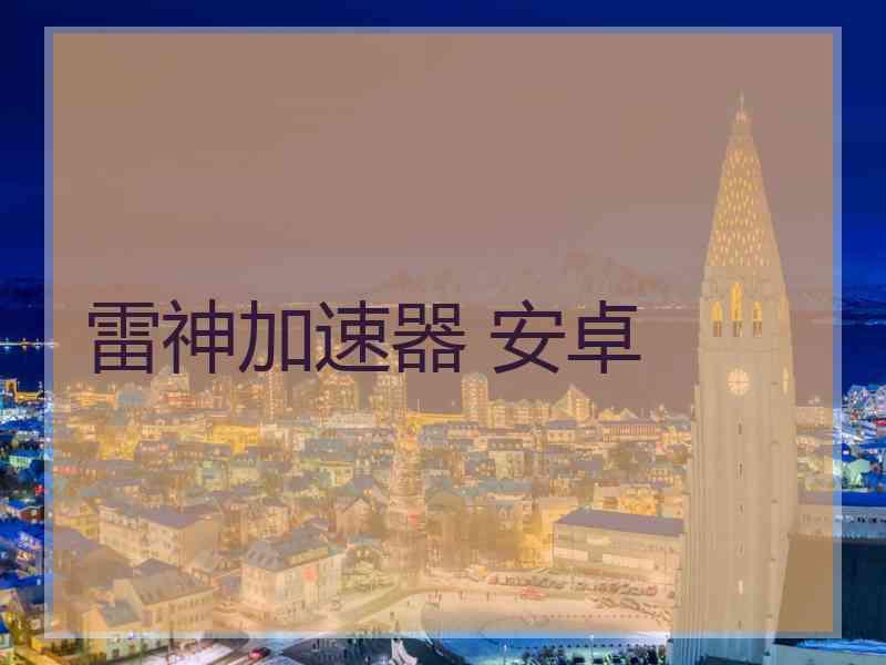 雷神加速器 安卓