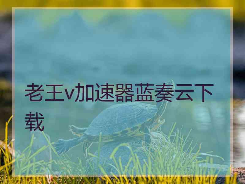 老王v加速器蓝奏云下载