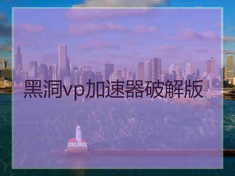 黑洞vp加速器破解版