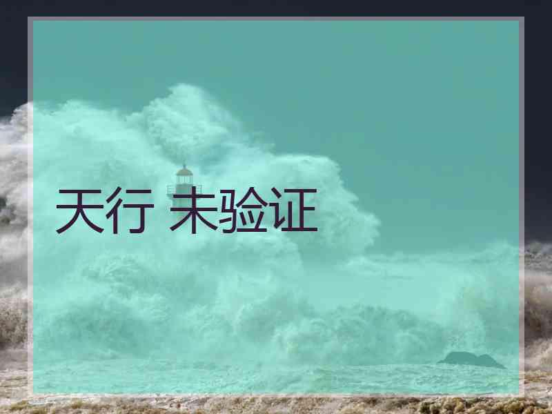 天行 未验证