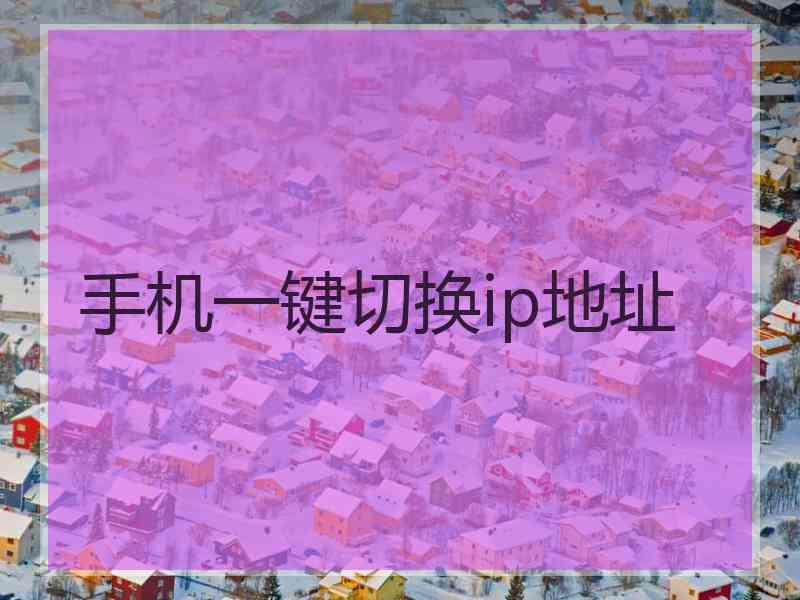 手机一键切换ip地址
