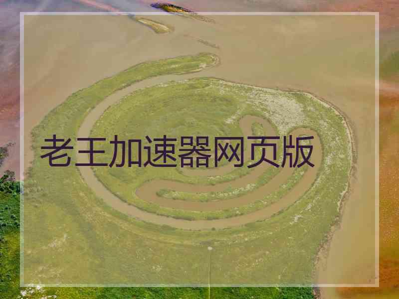 老王加速器网页版