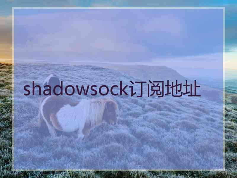 shadowsock订阅地址
