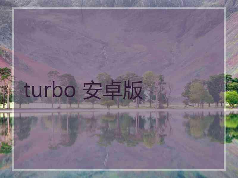 turbo 安卓版