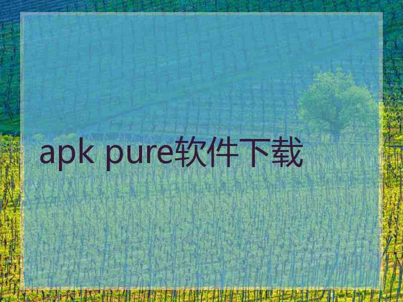 apk pure软件下载
