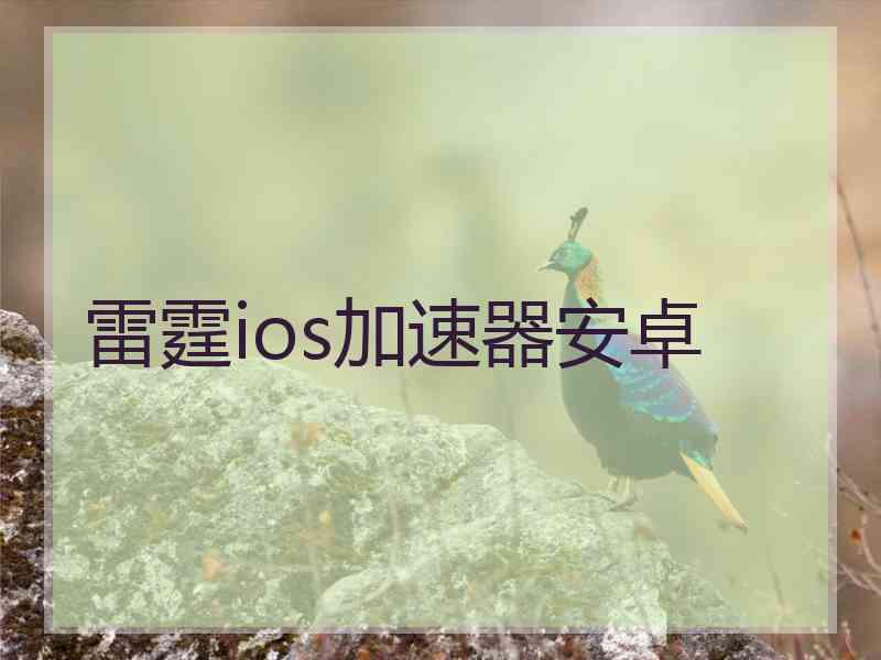雷霆ios加速器安卓