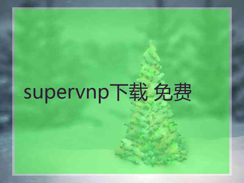 supervnp下载 免费