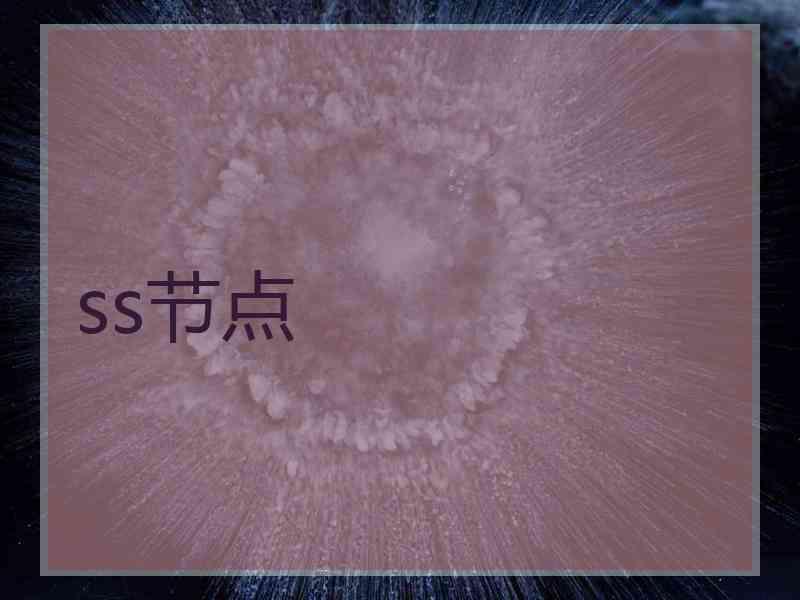 ss节点