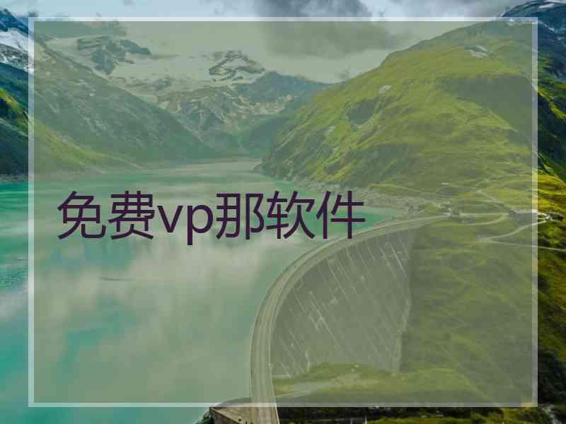 免费vp那软件