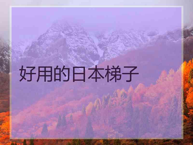 好用的日本梯子