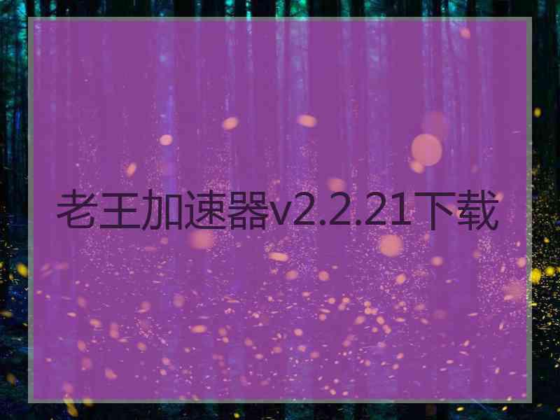 老王加速器v2.2.21下载