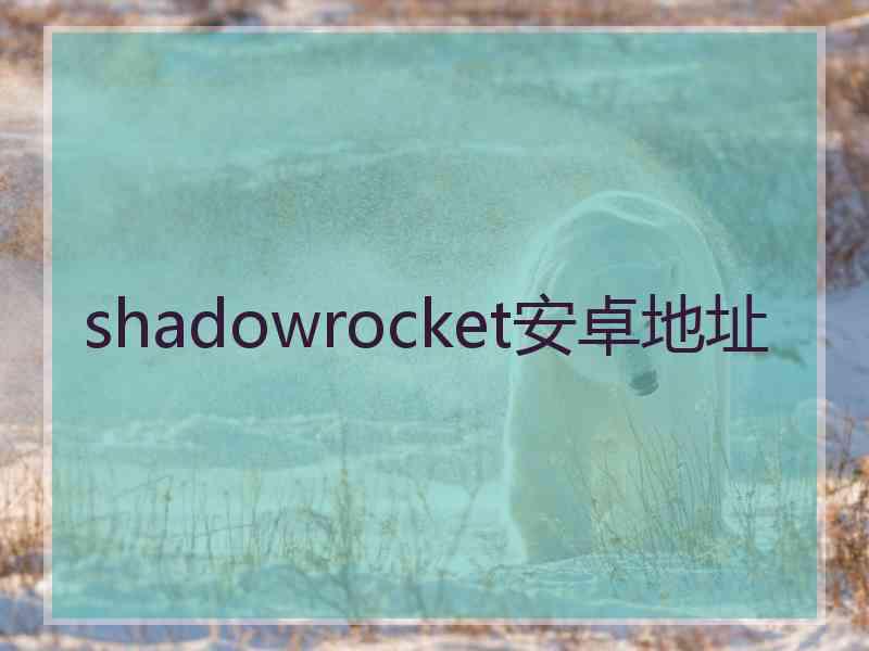shadowrocket安卓地址