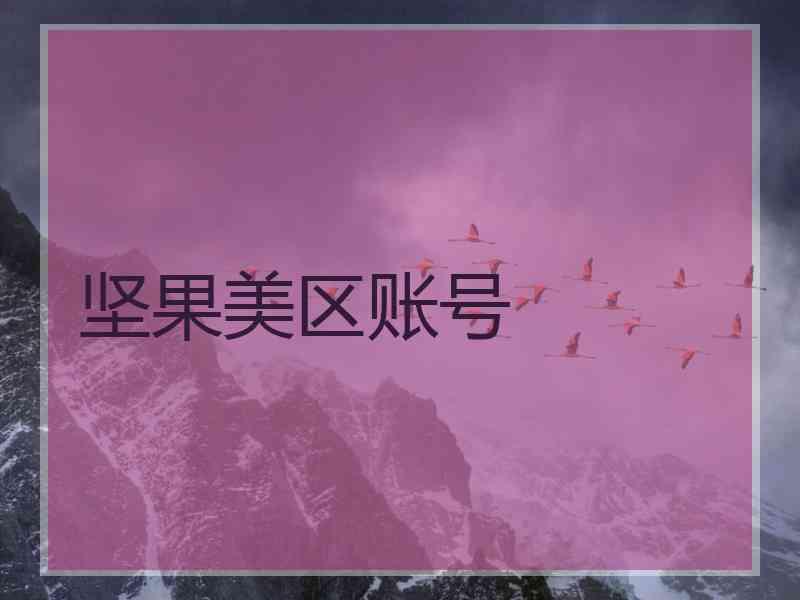 坚果美区账号