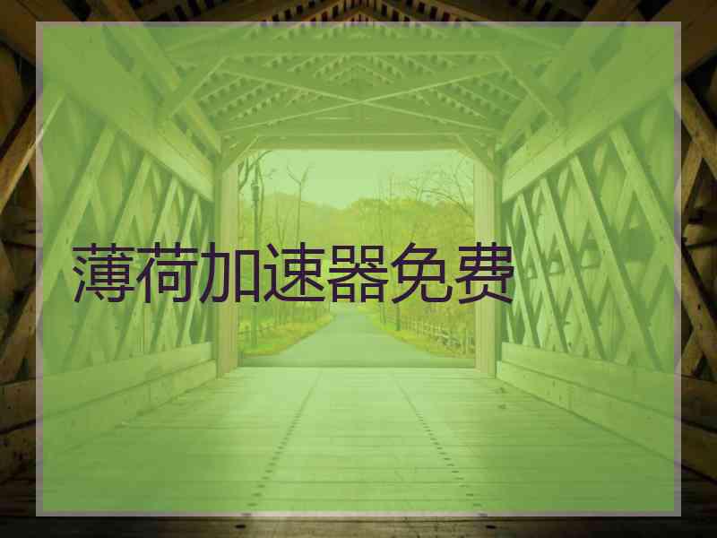薄荷加速器免费
