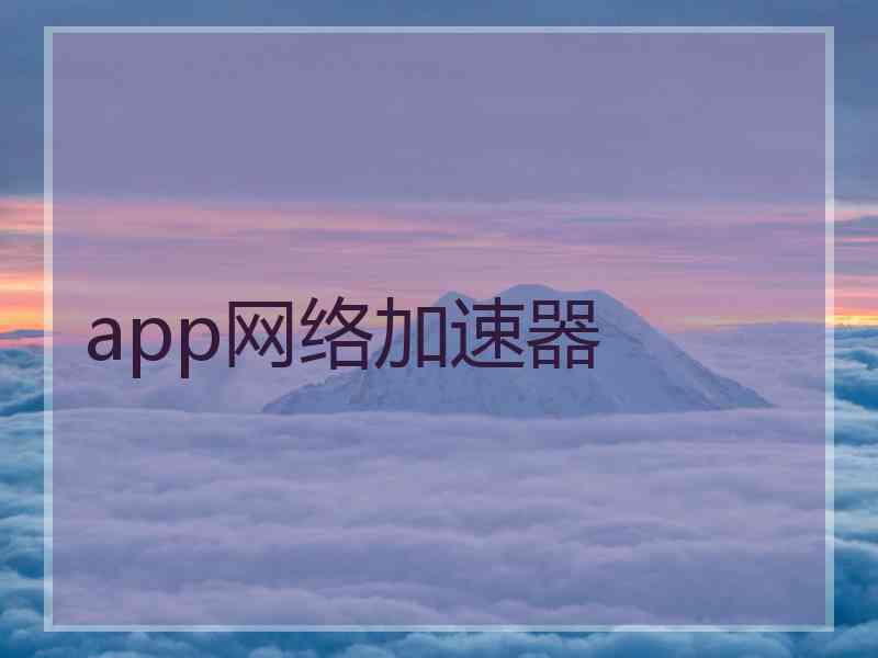 app网络加速器