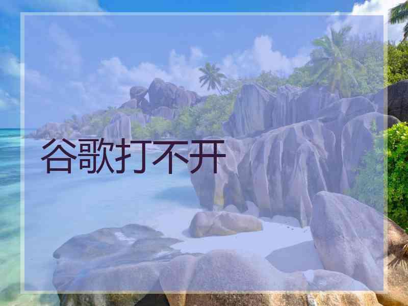 谷歌打不开