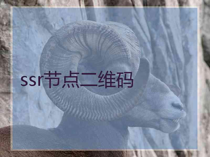 ssr节点二维码
