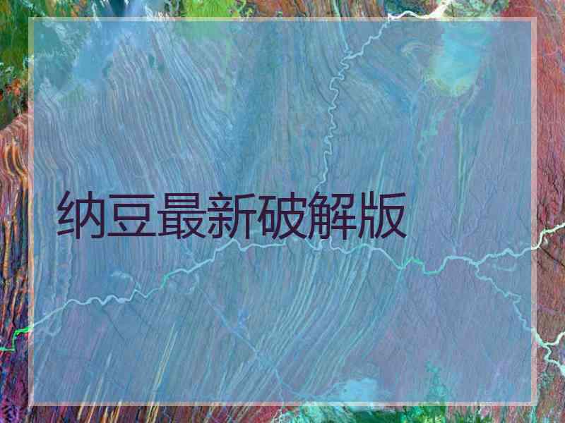 纳豆最新破解版