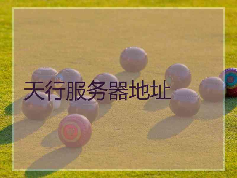 天行服务器地址