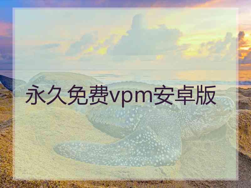 永久免费vpm安卓版