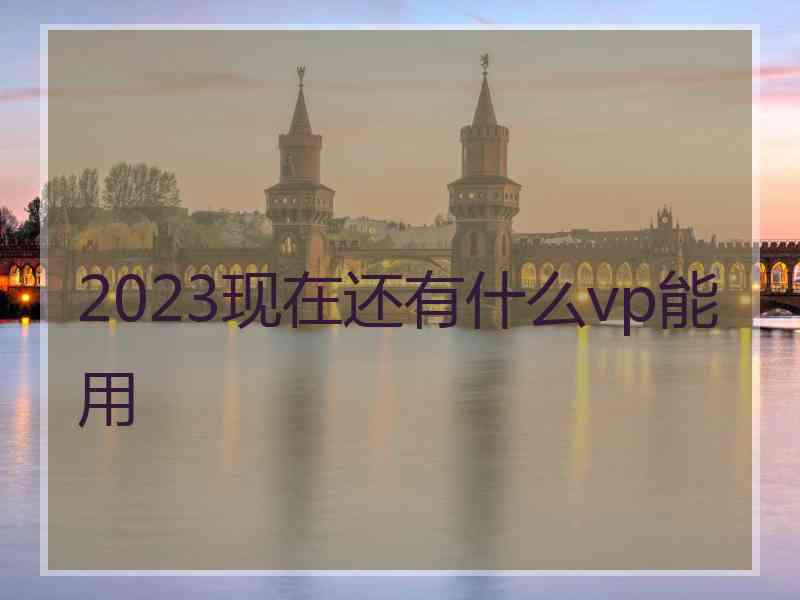 2023现在还有什么vp能用