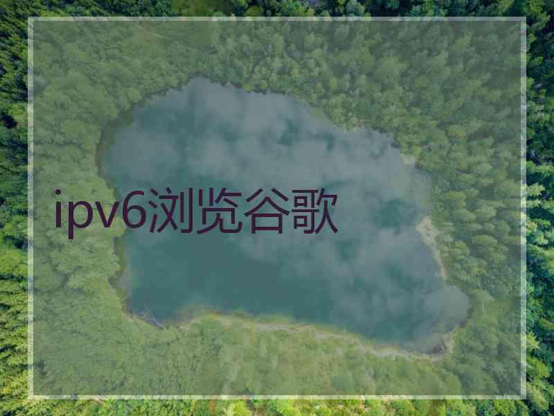 ipv6浏览谷歌