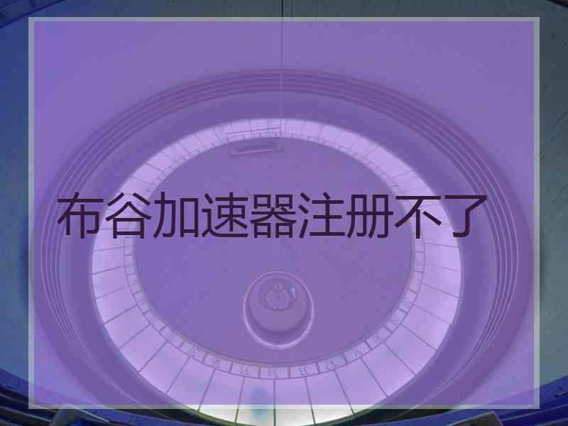 布谷加速器注册不了
